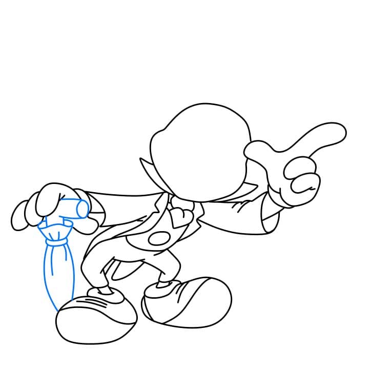 Hướng dẫn cách vẽ chú dế Jiminy đơn giản và đẹp cho bé - Bước 5