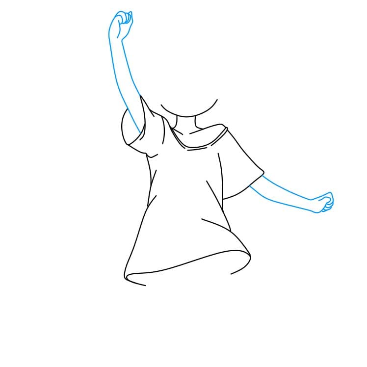 Hướng dẫn cách vẽ cô gái Anime đơn giản và dễ thương - Bước 3