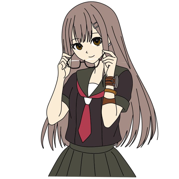 Hướng dẫn vẽ cô gái Anime xinh đẹp cho bé