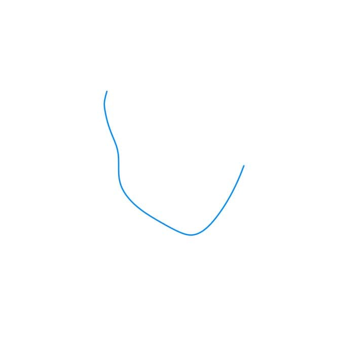 Hướng dẫn cách vẽ công chúa Tiana chi tiết từng bước cho bé - Bước 1