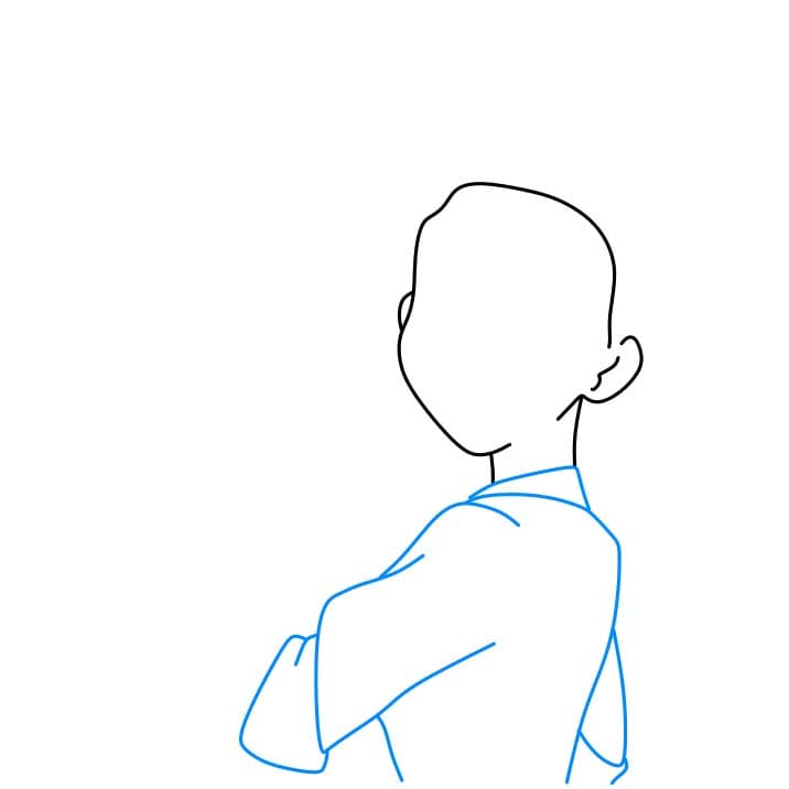 Hướng dẫn vẽ công chúa Tiana đơn giản dễ thương - Bước 2