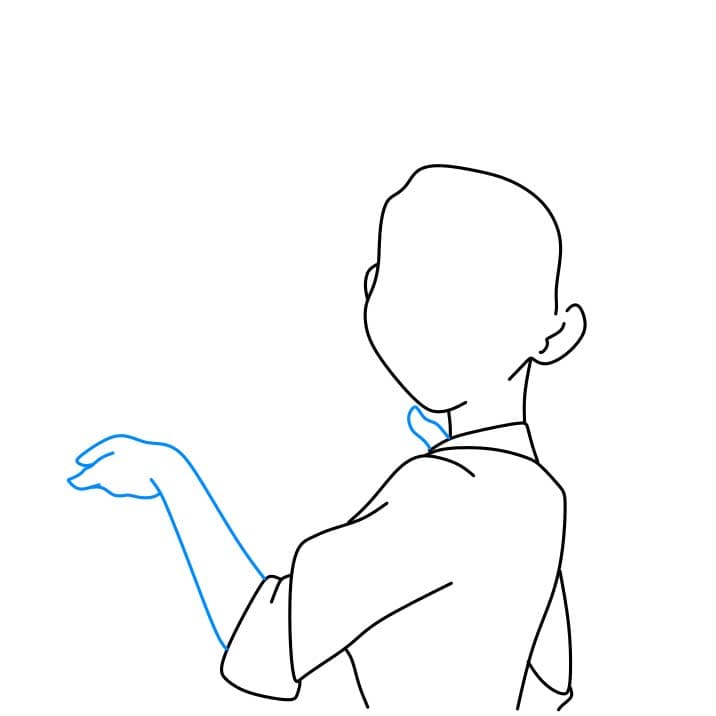 Hướng dẫn vẽ công chúa Tiana đơn giản dễ thương - Bước 3