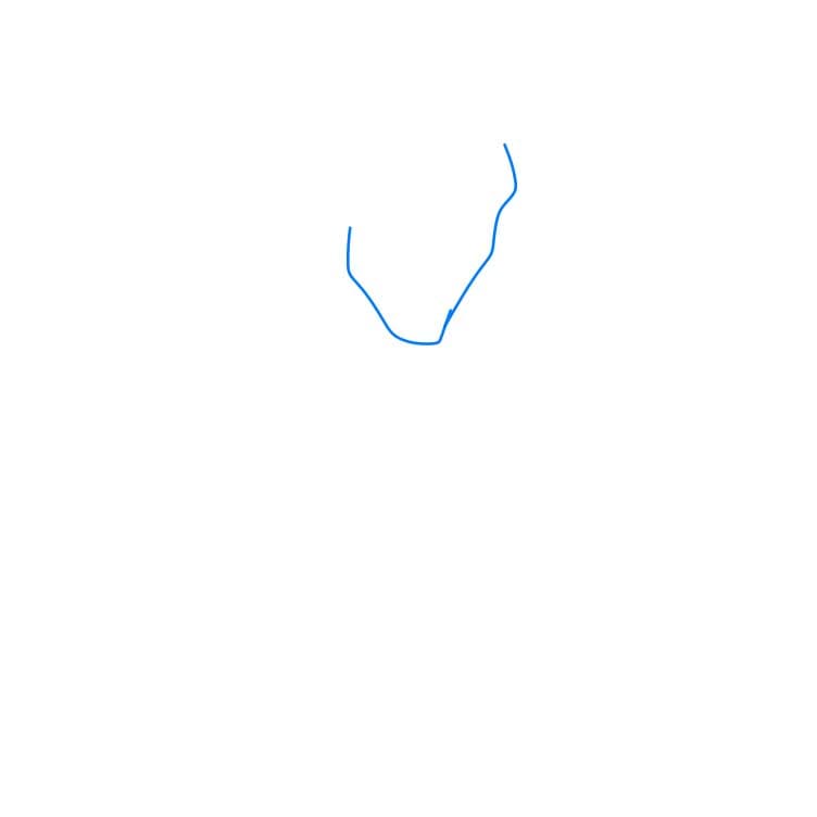 Hướng dẫn cách vẽ nhân vật Flynn Rider ranh mãnh và đơn giản cho bé - Bước 1