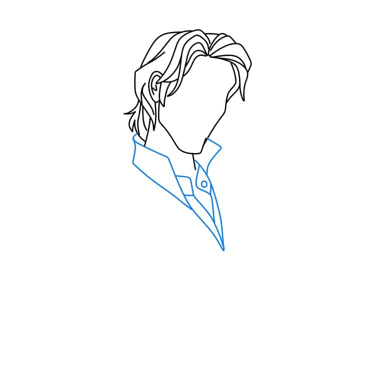 Hướng dẫn cách vẽ nhân vật Flynn Rider ranh mãnh và đơn giản cho bé - Bước 3