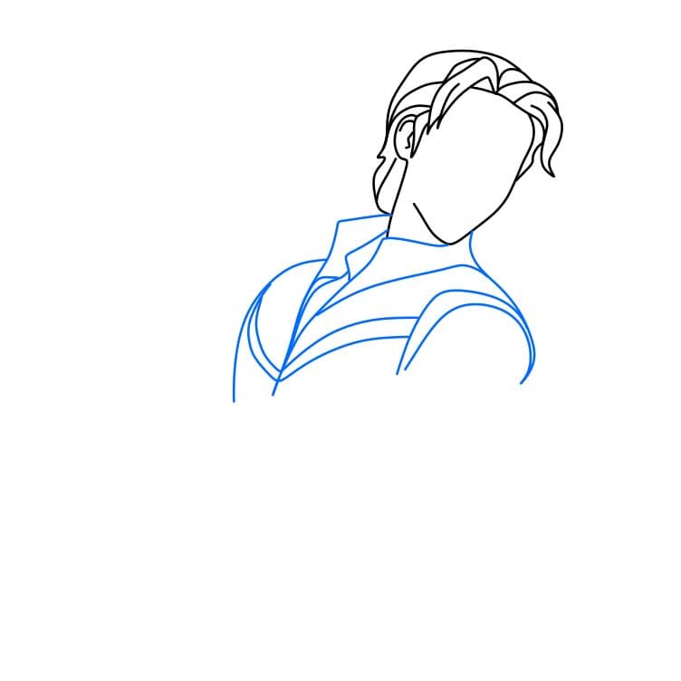 Hướng dẫn vẽ dễ dàng : nhân vật Flynn Rider - Bước 3