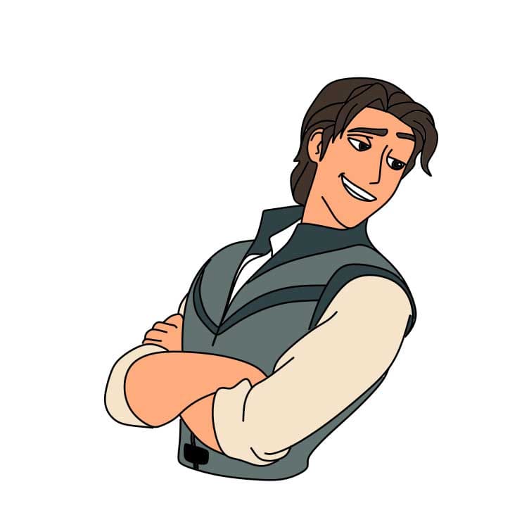 Hướng dẫn vẽ dễ dàng : nhân vật Flynn Rider - Bước 5