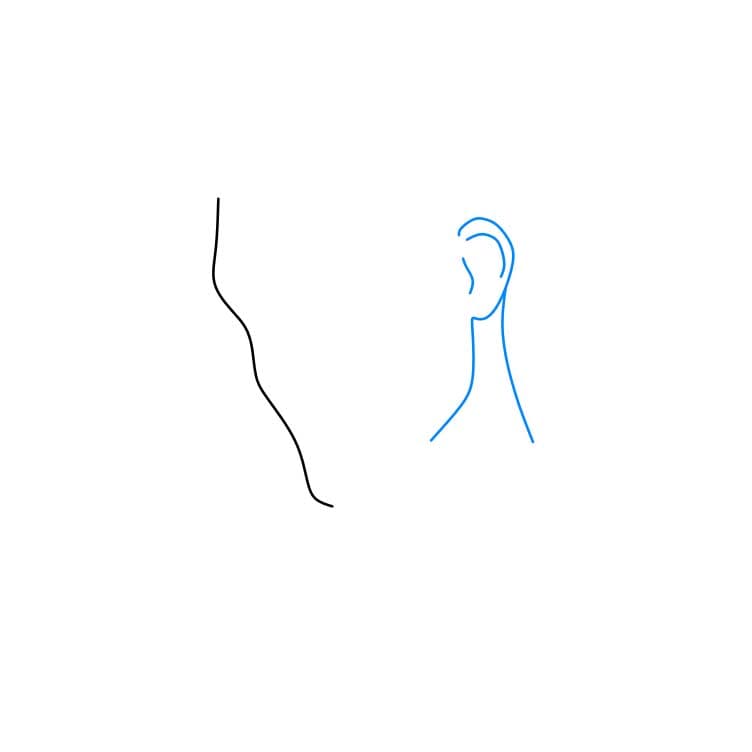 Hướng dẫn cách vẽ Flynn Rider chi tiết từng bước cho bé - Bước 2