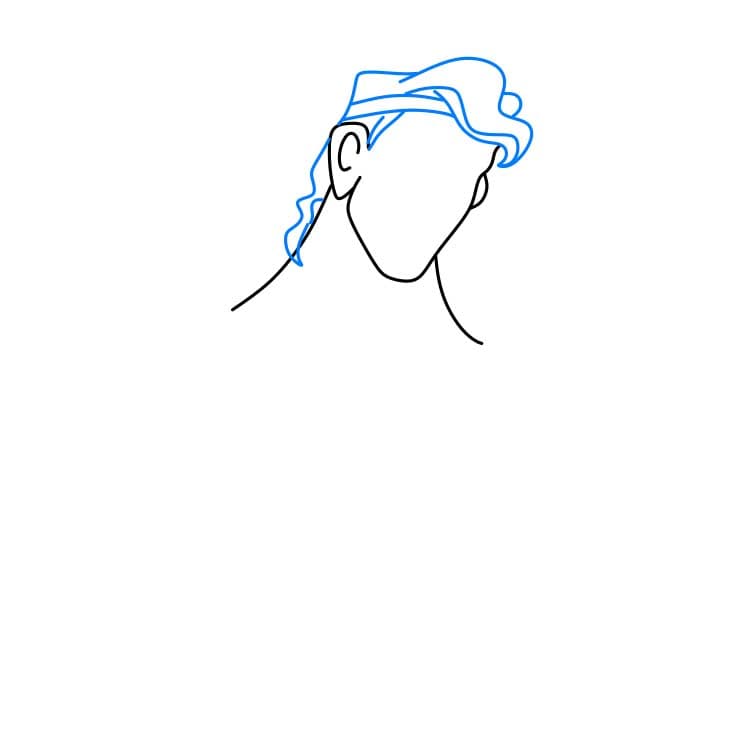 Hướng dẫn cách vẽ Á thần Hercules tự tin và đơn giản cho bé - Bước 3