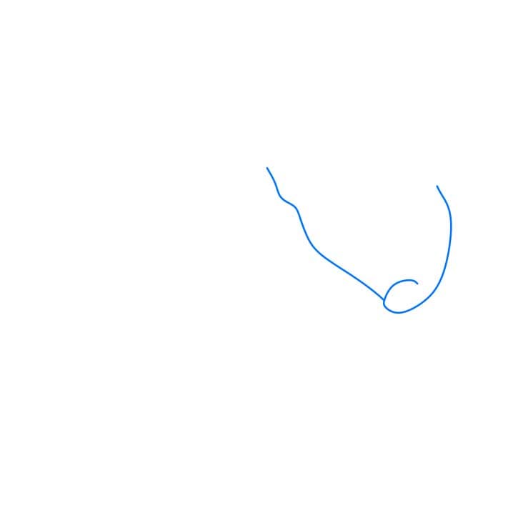 Hướng dẫn vẽ Á thần Hercules vui vẻ cho bé - Bước 1