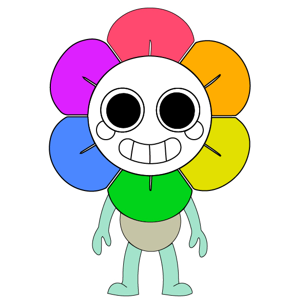 Hướng dẫn vẽ nhân vật Dandy đơn giản. - Bước 10