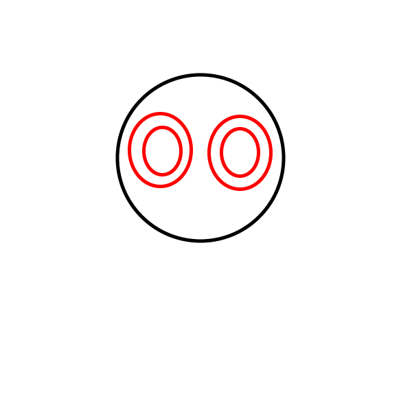 Hướng dẫn vẽ nhân vật Dandy đáng yêu. - Bước 2