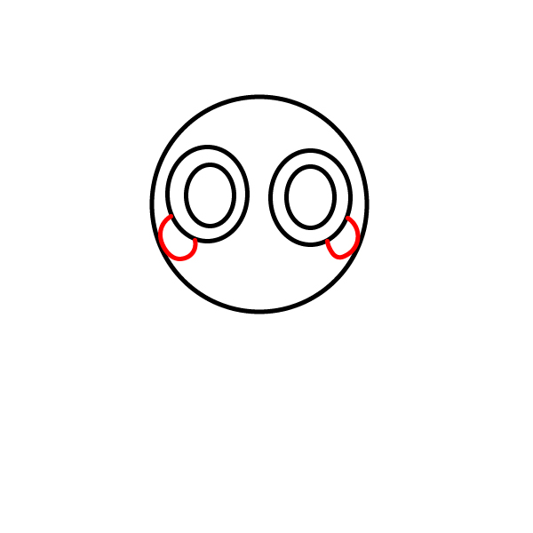 Hướng dẫn vẽ nhân vật Dandy đáng yêu. - Bước 3