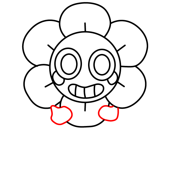 Hướng dẫn vẽ nhân vật Dandy đáng yêu. - Bước 6