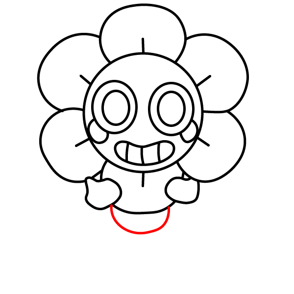 Hướng dẫn vẽ nhân vật Dandy đáng yêu. - Bước 7