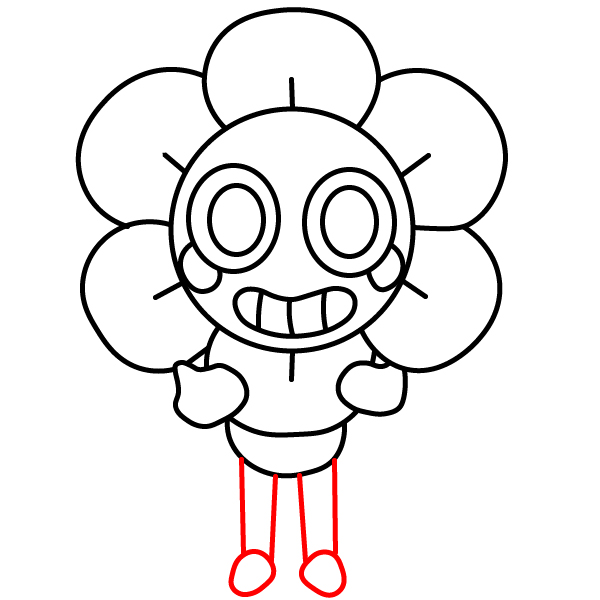 Hướng dẫn vẽ nhân vật Dandy đáng yêu. - Bước 8