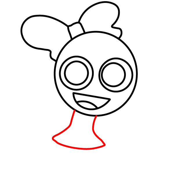 Hướng dẫn vẽ nhân vật Poppy. - Bước 5