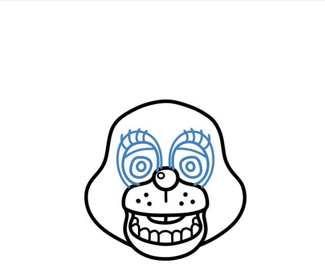 Hướng dẫn cái đầu của Freddy Fazbear - Bước 4