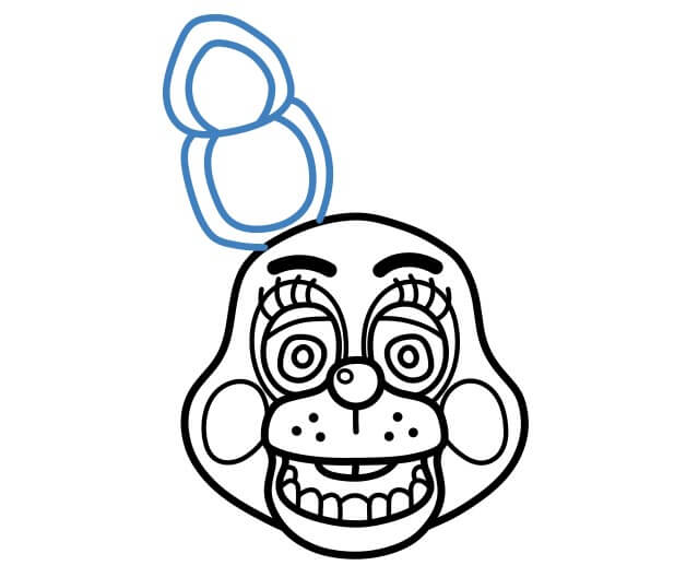 Hướng dẫn cái đầu của Freddy Fazbear - Bước 6