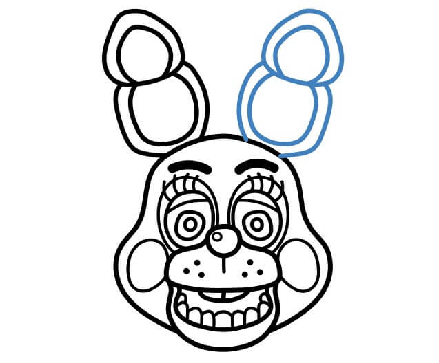 Hướng dẫn cái đầu của Freddy Fazbear - Bước 7