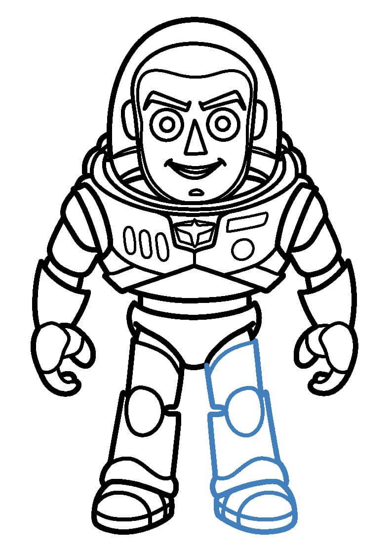 Hướng dẫn vẽ nhân vật Buzz Lightyear. - Bước 10