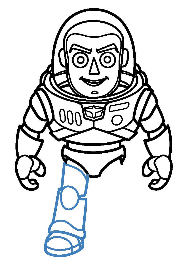 Hướng dẫn vẽ nhân vật Buzz Lightyear. - Bước 9