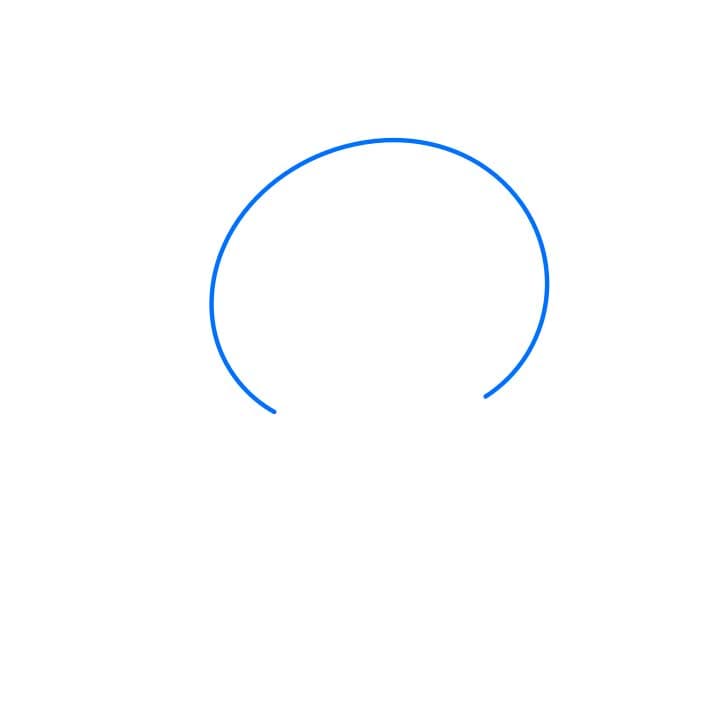 Hướng dẫn vẽ dễ dàng : nhân vật Kuromi - Bước 1