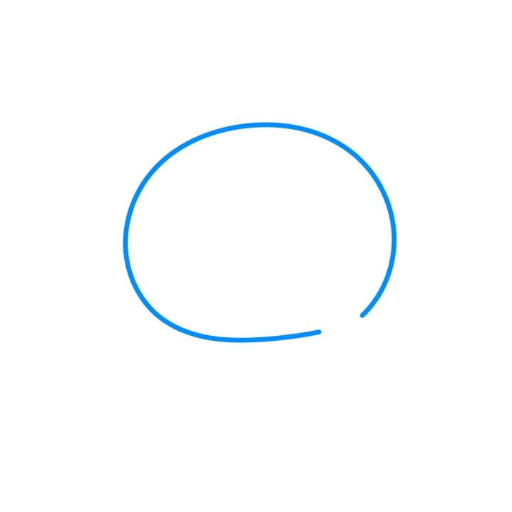 Hướng dẫn vẽ nhân vật Kuromi dễ thương - Bước 1