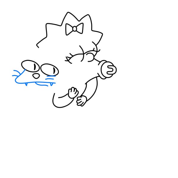 Hướng dẫn vẽ nhân vật Maggie Simpson đơn giản và dễ thương cho bé - Bước 6