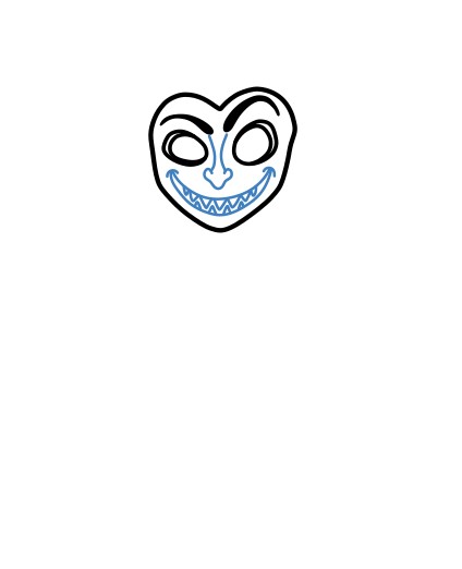 Hướng dẫn vẽ Medusa vui vẻ. - Bước 3