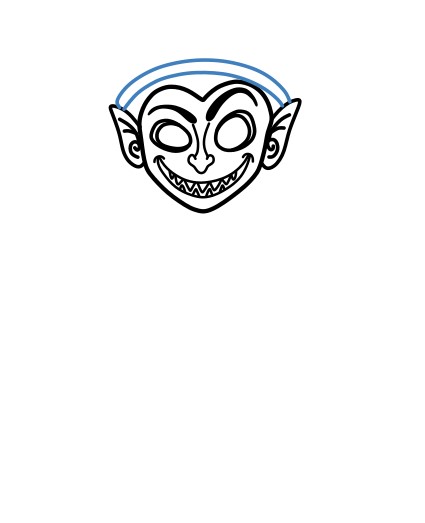 Hướng dẫn vẽ Medusa vui vẻ. - Bước 5