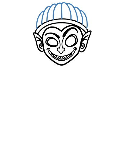 Hướng dẫn vẽ Medusa vui vẻ. - Bước 6