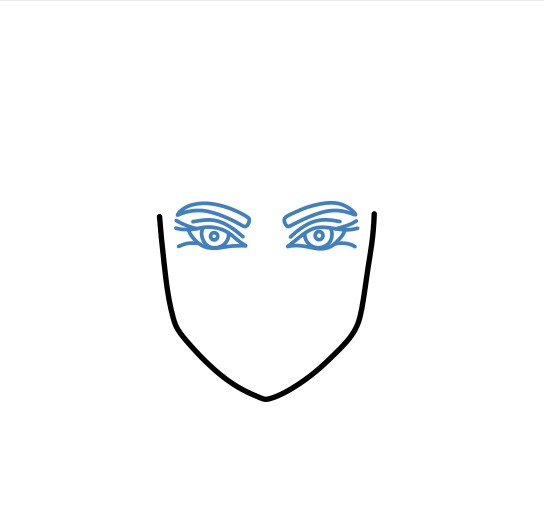 Hướng dẫn vẽ đầu của Medusa. - Bước 2