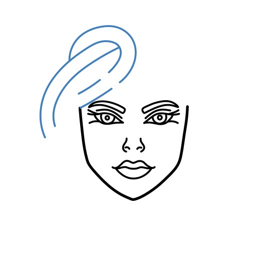 Hướng dẫn vẽ đầu của Medusa. - Bước 4