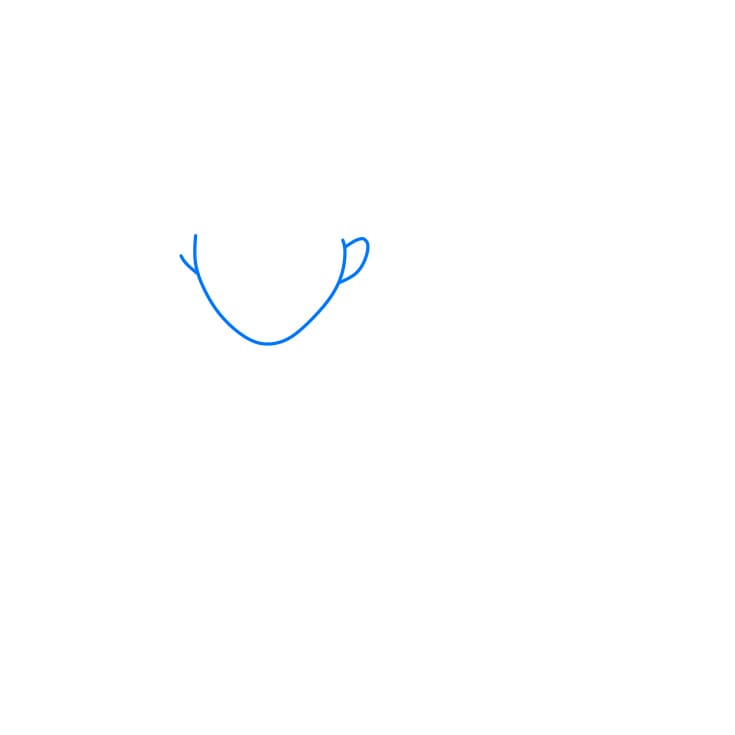 Hướng dẫn cách vẽ nhân vật Moana xinh đẹp và đơn giản cho bé - Bước 1