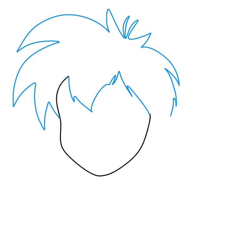 Hướng dẫn vẽ dễ dàng : cậu bé Mowgli - Bước 2