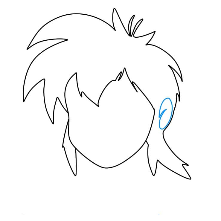 Hướng dẫn vẽ dễ dàng : cậu bé Mowgli - Bước 3