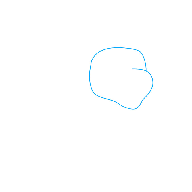 Hướng dẫn cách vẽ chú chó siêu anh hùng – Tracker đơn giản và đẹp - Bước 1