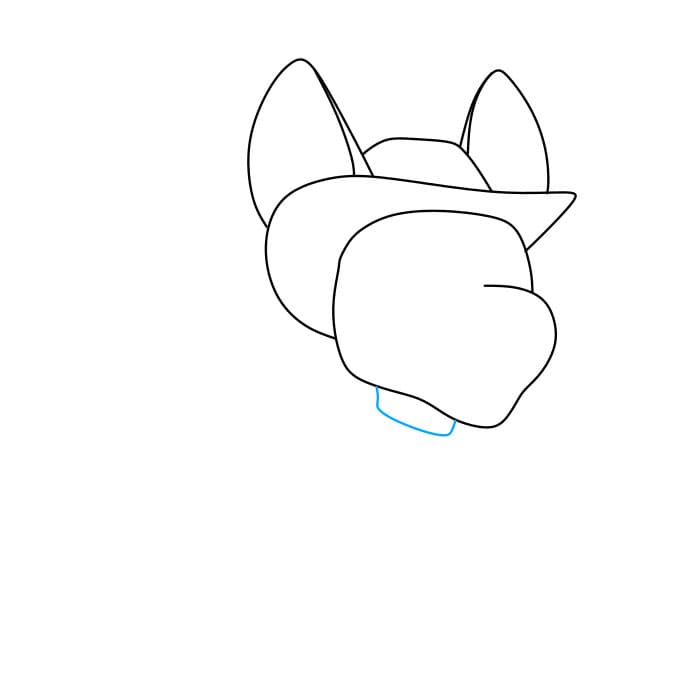 Hướng dẫn cách vẽ chú chó siêu anh hùng – Tracker đơn giản và đẹp - Bước 3