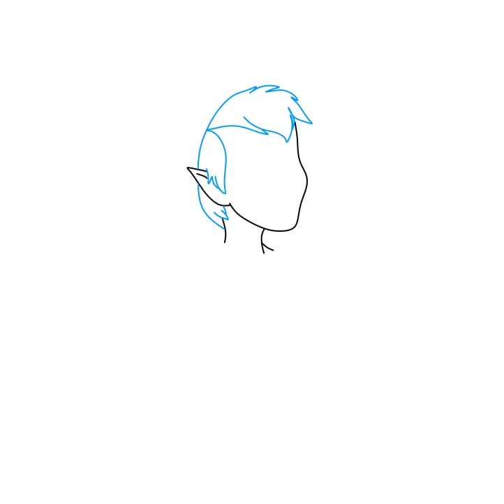 Hướng dẫn cách vẽ nhân vật Peter Pan đơn giản và dễ thương cho bé - Bước 3