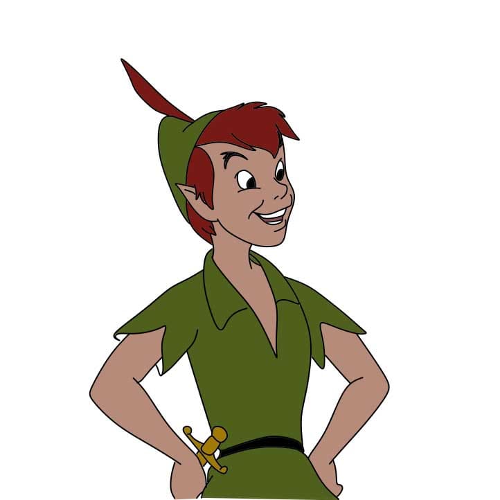 Hướng dẫn cách vẽ nhân vật Peter Pan đơn giản và dễ thương cho bé