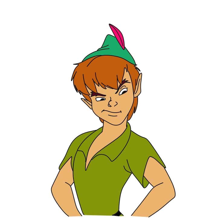 Hướng dẫn vẽ dễ dàng :  nhân vật Peter Pan
