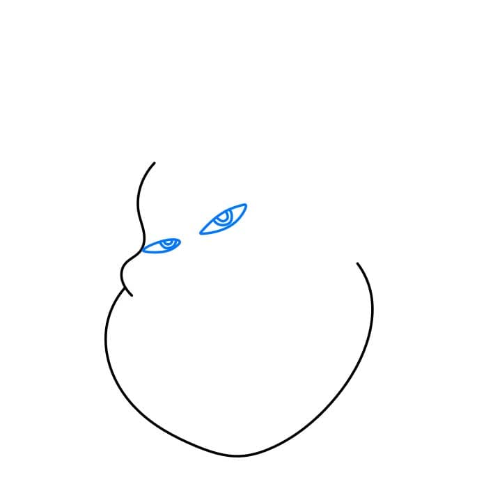 Hướng dẫn cách vẽ phù thủy biển Ursula đơn giản - Bước 2