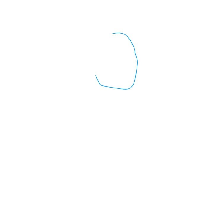 Hướng dẫn cách vẽ Pocahontas xinh đẹp và đơn giản cho bé - Bước 1