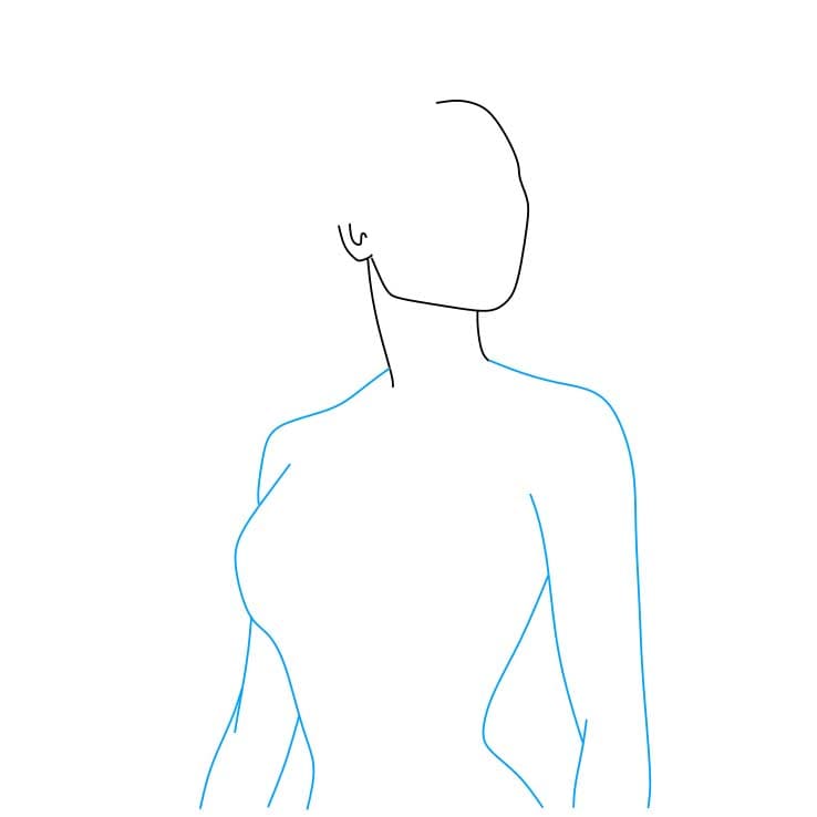 Hướng dẫn cách vẽ Pocahontas xinh đẹp và đơn giản cho bé - Bước 3