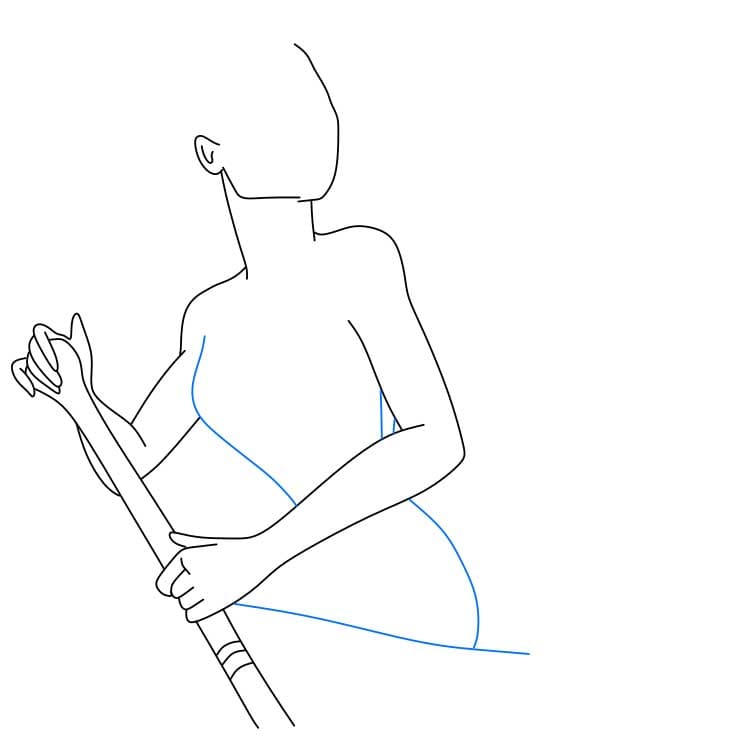 Hướng dẫn vẽ dễ dàng : nhân vật Pocahontas - Bước 4