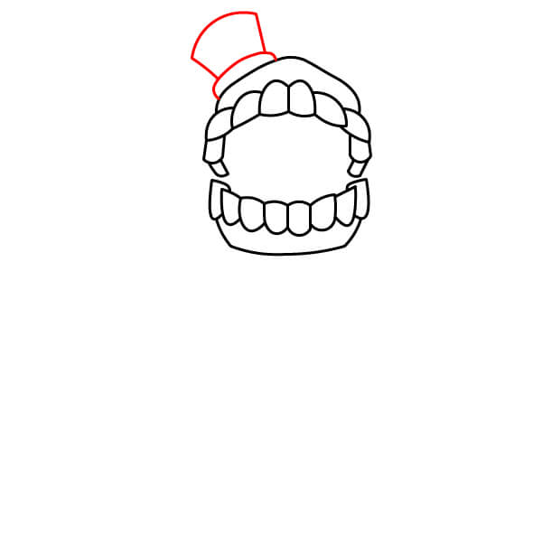 Học vẽ nhân vật Caine một cách thú vị dành cho trẻ em - Mũ chóp