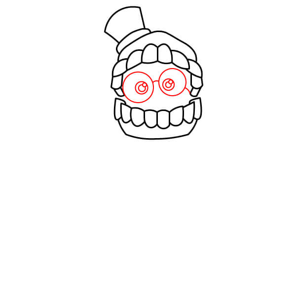 Học vẽ nhân vật Caine một cách thú vị dành cho trẻ em - Mắt và kính bảo hộ