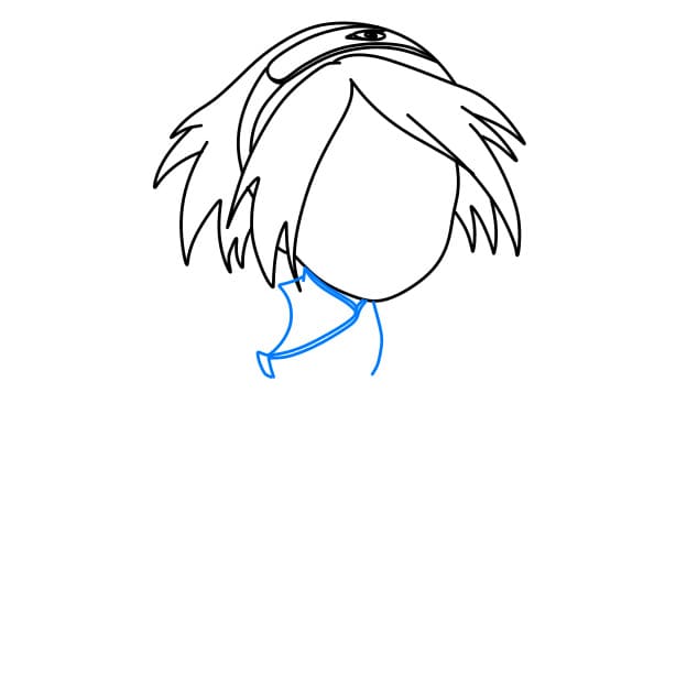 Hướng dẫn vẽ Sakura - Bước 4