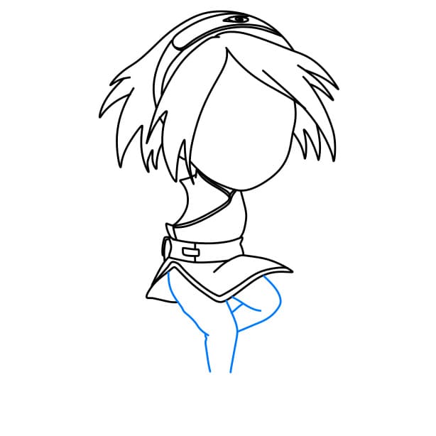 Hướng dẫn vẽ Sakura - Bước 5