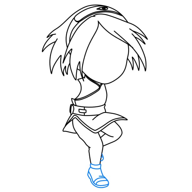 Hướng dẫn vẽ Sakura - Bước 6